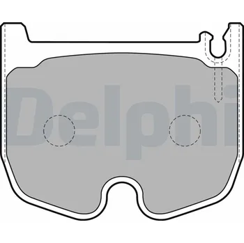 Brzdová destička Sada brzdových destiček, kotoučová brzda DELPHI LP1841
