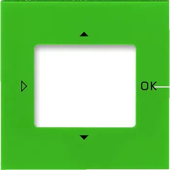 Termostat Kryt pro přístroje s displejovým modulem, 3299H-A40100 67, ABB, Levit®, zelená (ABB, Levit®, zelená)