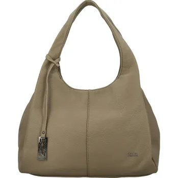 Kabelka Módní dámská koženková kabelka na rameno Coveri Shaila, taupe