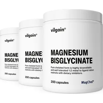 Vilgain Hořčík bisglycinát – 3× 200 kapslí - Doprava ZDARMA