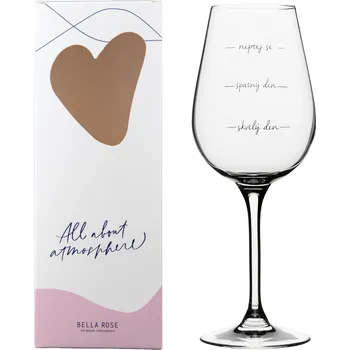 Sklenice Bella Rose Sklenice na víno Neptej se! CZ 350 ml