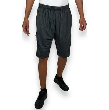 Pánské kraťasy Tovta Pánské šedé nadměrné teplákové kraťasy Barva: Šedá, Velikost: 5XL