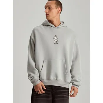 Pánská móda Mikina s kapucí - L - House - světle šedá - 853CC-09X