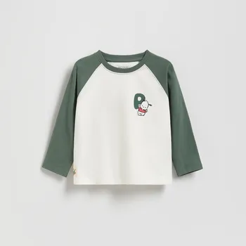 Chlapecké tričko Reserved - Triko s dlouhým rukávem Pochacco - krémová - 055FI-01X - 055FI-01X-86