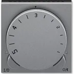 Termostat univerzální otočný - ovládací část, 3292H-A10101 69, ABB, Levit®M, ocelová / kouřová černá (ABB, Levit®M, ocelová / kouřová černá)