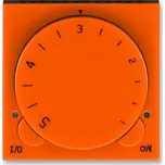 Termostat univerzální otočný - ovládací část, 3292H-A10101 66, ABB, Levit®, oranžová / kouřová černá (ABB, Levit®, oranžová / kouřová černá)