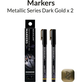 Gaahleri Metallic Series Markers X 2 - Dark Gold (Gaahleri)