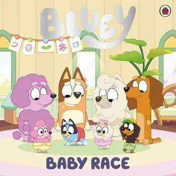 Cizojazyčná kniha Bluey: Baby Race
