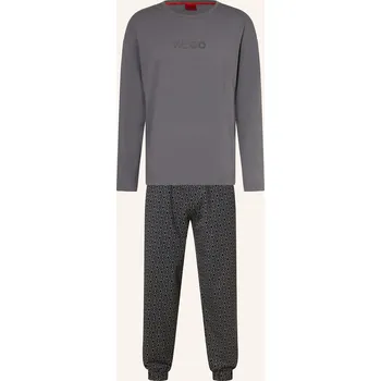 Hugo Pánské Pyžamo Jim, tmavě šedá / černá, 54