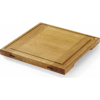 Kuchyňské prkénko Dubové servírovací prkénko, HENDI, 270x270x(H)20mm