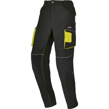 Pánské kalhoty PARKSIDE PERFORMANCE® Pánské pracovní kalhoty (černá/žlutá, 56)
