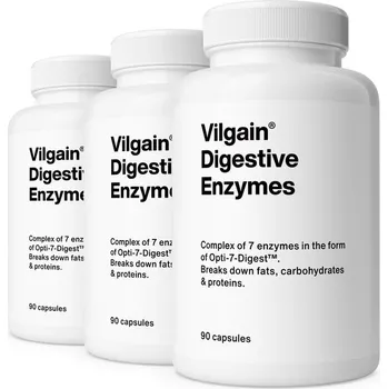 Přírodní produkt Vilgain Trávicí enzymy – 3× 90 kapslí