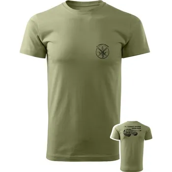 Tričko 73. tankový prapor - LEOPARD 2A4 - olivová