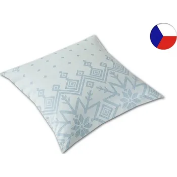 Povlak na dekorativní polštářek Vánoční povlak na polštář damašek 40x40 EXCELLENT GEON Nordic světle modrý