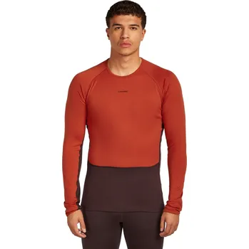 Pánské tričko Pánské merino tričko s dlouhým rukávem ICEBREAKER Mens 260 ZoneKnit LS Crewe, Java/Agate/Cb velikost: M