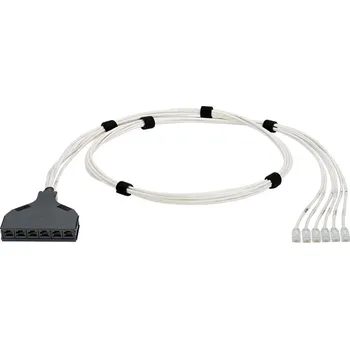 Patch panel QPCSDW6XL2M Svazek 6-kabelů,Cat6 SD UTP, 28AWG, LSZH, bílé, QuickNet kazeta/ RJ45 konektor (male), 2m