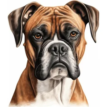 Textilní nažehlovací páska Dante Nažehlovačka Boxer hlava - 5 x 6 cm