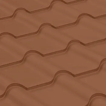 plechová krytina Krytina plechová SATJAM Grande Plus TopMat RR 750 cihlová