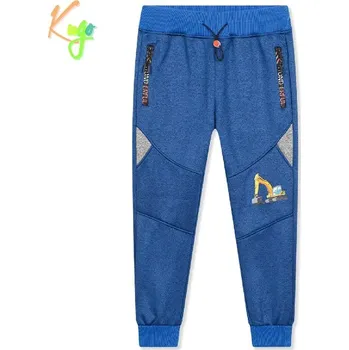 Teplé softshellové tepláky chlapecké Kugo GK8636 modré