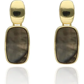 Náušnice Yvon Elegantní náušnice FORMA NOVA s přírodní mušlí