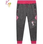 Teplé softshellové tepláky dívčí Kugo GK8636 šedý melír