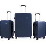 Aga Travel MR4651 tmavě modrá sada 3 cestovních kufrů + DÁREK