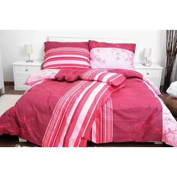 Povlečení TOTÁLNÍ MASAKR CEN! Luxusní francouzské bavlněné povlečení DELUXE DUO 200×220 cm – BEZKVĚT VÍNOVÝ