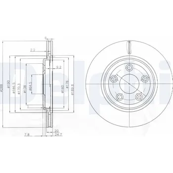Brzdový kotouč Brzdový kotouč DELPHI BG3512