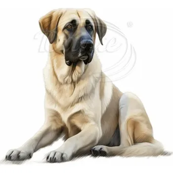 Textilní nažehlovací páska Dante Nažehlovačka Anatolský pastevecký pes - 12 x 11 cm