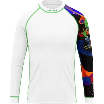 Dětské funkční triko dlouhý rukáv ALIEN bílá Bamboo Thermo