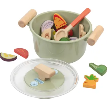 Dřevěná hračka lupilu® Příslušenství k dřevěné kuchyňce / obchodu (hrnec)