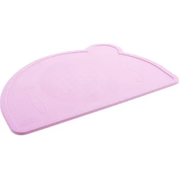 dětská jídelní sada CHICCO Prostírání silikonové růžová 18m+