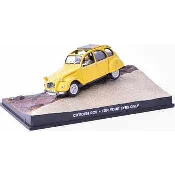 autíčko DeAgostini Citroen 2CV model s figurkami James Bond 007 1:43 časopis s modelem Citroen 2CV - kovový model auta