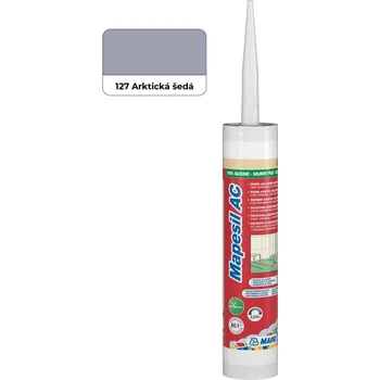 stavební silikon Silikon Mapei Mapesil AC arktická šedá 310 ml MAPS127
