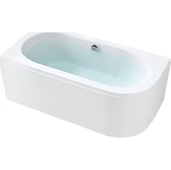 Vana BPS-koupelny Akrylátová asymetrická vana s krycím panelem HYD-EBI160L 160x75 cm LEVÁ, bílá