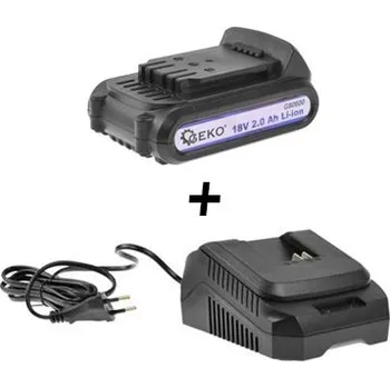 Nabíječka autobaterie Geko Baterie 18V 2Ah Li-Ion + nabíječka