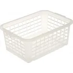 Košík stohovatelný, plast, transparentní 125/T