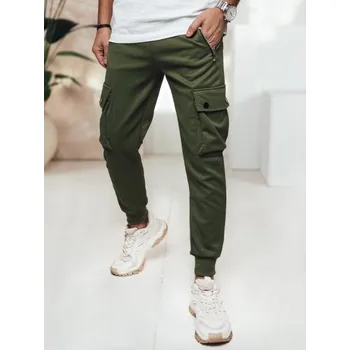 Pánské kalhoty Pánské cargo kalhoty zelené