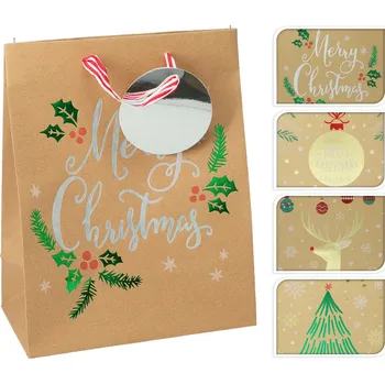 Dárková taška Mat Taška dárková 23x18x10cm (M) VÁNOČNÍ mix dekorů