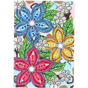 Diamantové malování Diamantové malování - Poznámkový blok - Květiny