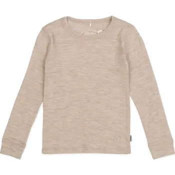 Dětské merino triko "Light Beige" Lillelam VELIKOST: 98/3 roky
