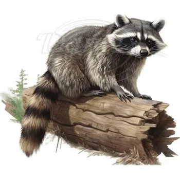 Textilní nažehlovací páska Dante Nažehlovačka Mýval v přírodě - 12 x 10 cm