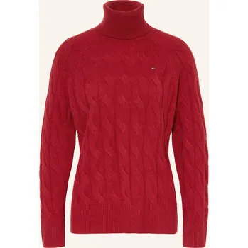 Dámský svetr Tommy Hilfiger Dámský Svetr S Rolákem, tmavě červená, 40