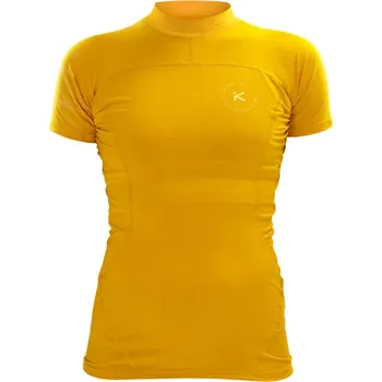 Vodní sport Triko Hiko Shade v.4 - dámské, krátký rukáv Barva: Mustard yellow, Velikost: WS