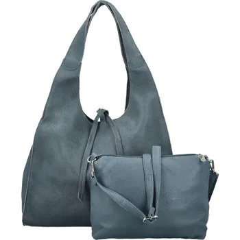 Kabelka Trendy dámský koženkový set kabelek Shane, džínově modrý