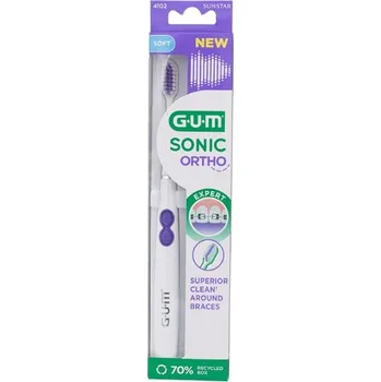 Elektrický zubní kartáček Sunstar Europe SA Sonic Ortho bateriový sonický kartáček bílá