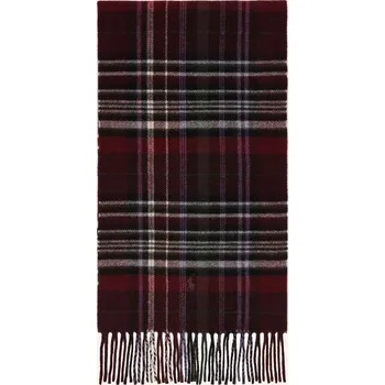 Šála Polo Ralph Lauren Pánská Šála, tmavě červená / černá /...