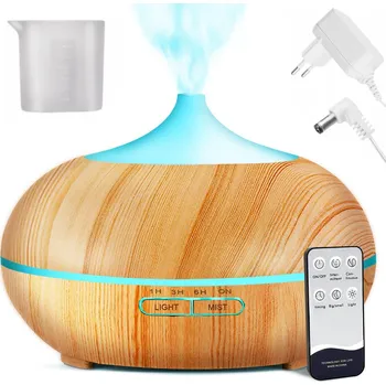 Vzduchotechnika VERK GROUP Zvlhčovač vzduchu aromaterapie aroma difuzér časový spínač rgb