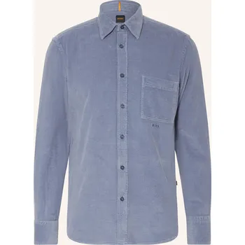 Pánská košile Boss Pánská Manšestrová Košile Relegant Regular Fit, modrá, 38