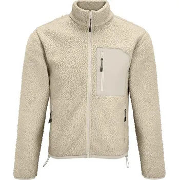 Pánská mikina SOL'S Chlupatá mikina Sherpa Fury - Béžová / béžová | S